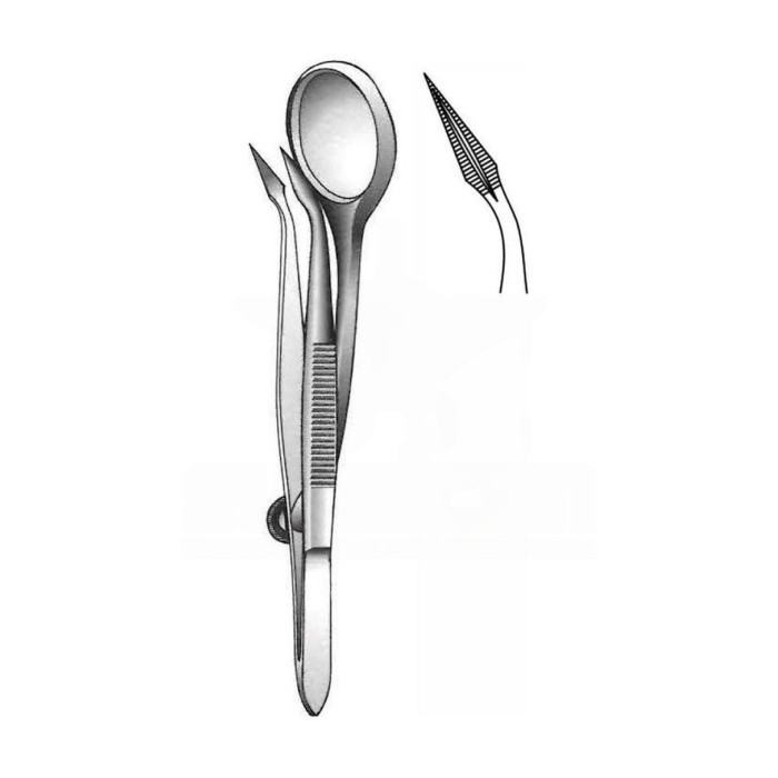 Пинцет хирургический прямой, 12 см , Surgicon