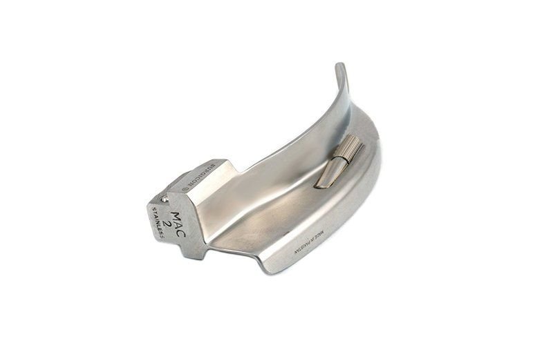Клинок ларингоскопа Macintosh № 2 изогнутый лампочный J-13-034 Surgicon