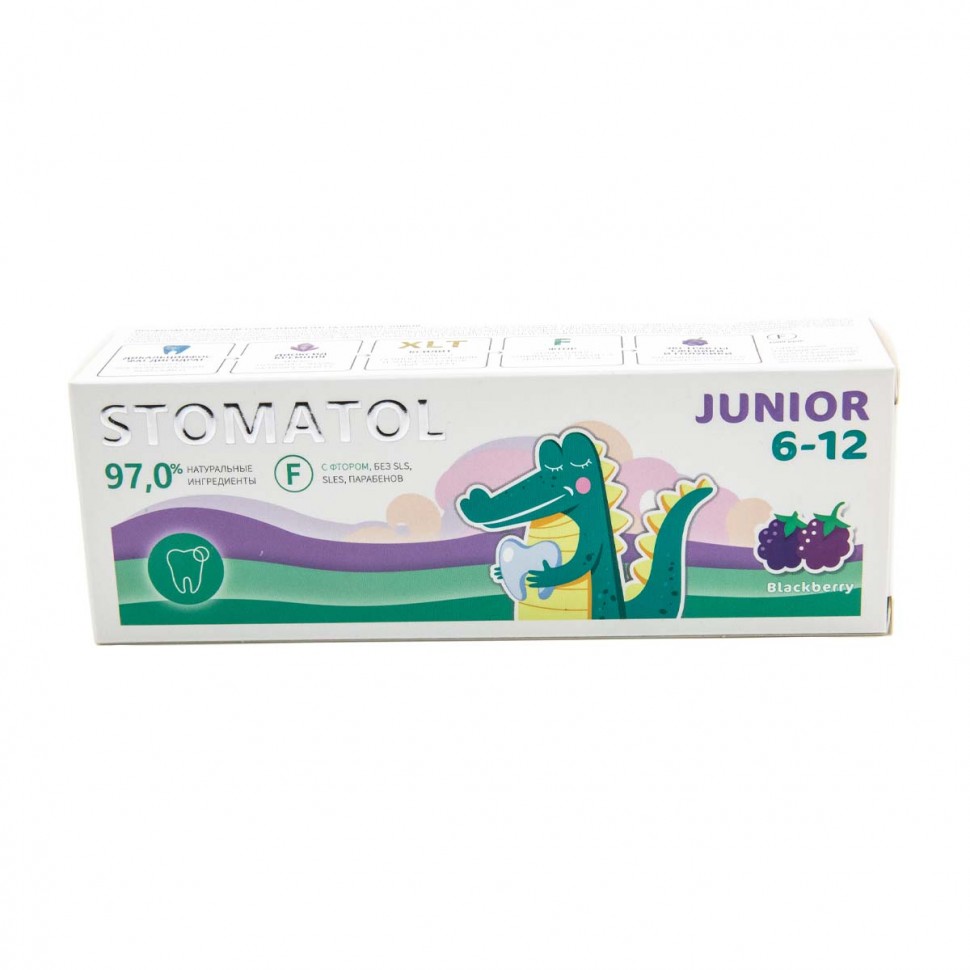 STOMATOL Зубная паста детская 6-12 лет Junior 75гр