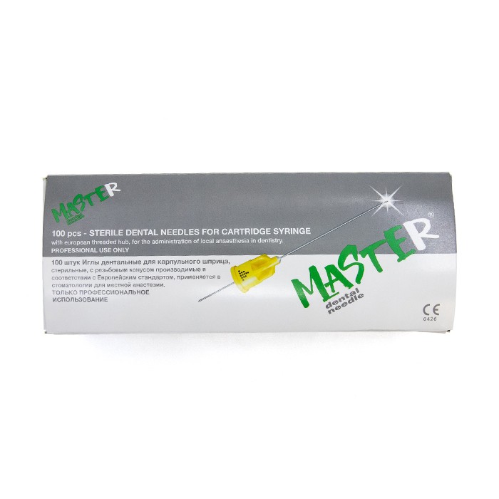 Иглы инъекционные одноразовые SIRIO (MASTER) 30Gx25 (0,3x25)