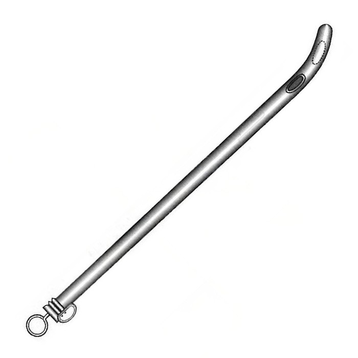 Катетер уретральный металлический, женский, 15 см, тип  Fig. 17, Surgicon