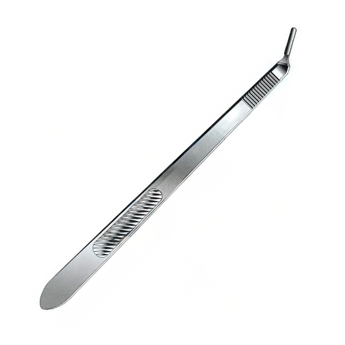 Рукоятка скальпеля №3L, изогнутая, цельная, Surgicon