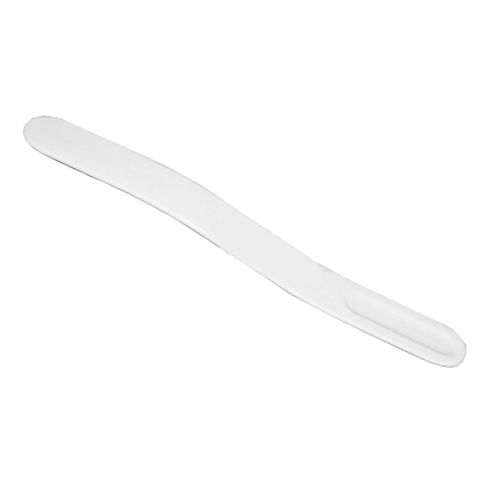 Шпатель для языка полимерный ИЗОГНУТЫЙ стерильный (белый)