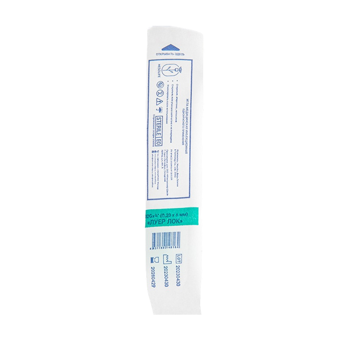 Игла одноразовая медицинская инъекционная стерильная MESOLIFE 32G 0,23*6 мм 100/5000