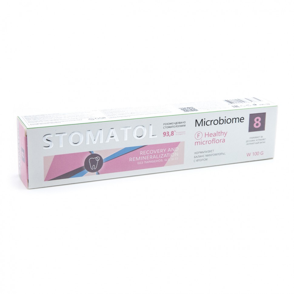STOMATOL Зубная паста 8 Microbiome 100г