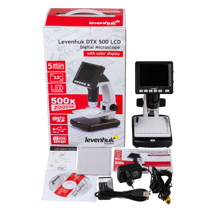Микроскоп цифровой Levenhuk DTX 500 LCD
