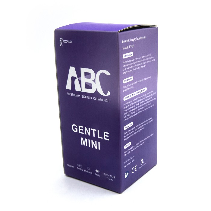 Порошок профилактический для профессиональной гигиены PT-S3 Gentle Mini на основе глицина, 25 мк (120 г) Woodpecker