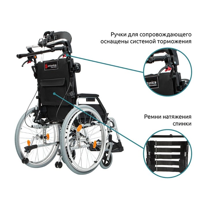 Инвалидная кресло-коляска механическая Ortonica Comfort 200