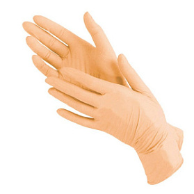 ! Перчатки латексные медицинские BENOVY Latex Chlorinated, р-м S, 50 пар в упаковке