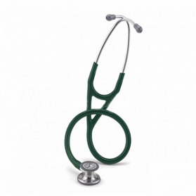 Стетоскоп Cardiology IV, 3M Littmann (темно-зеленая трубка, акустическая головка и оголовье цвета шампань)