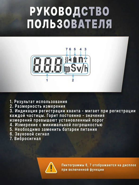 Индикатор радиоактивности RADEX ONE