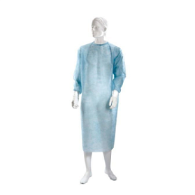 Халат хирургический "Евростандарт", СМС, XL, голуб.(50шт в кор.) (25 гр/м2)