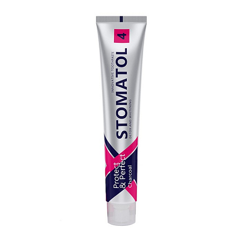 STOMATOL Зубная паста 4 Charcoal 100гр