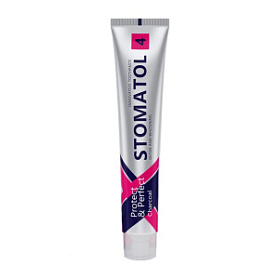 STOMATOL Зубная паста 4 Charcoal 100гр