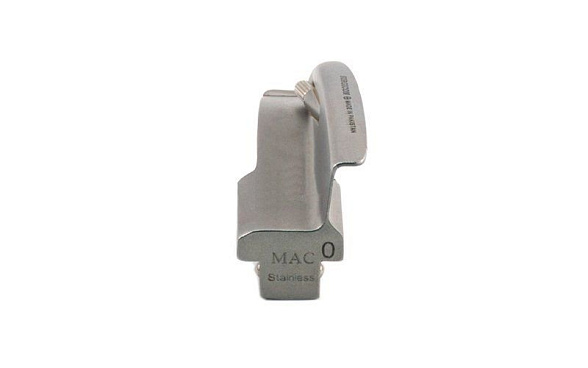 Клинок ларингоскопа Macintosh №0 из высоколегированной стали, изогнутый Fiber Optic, Surgicon