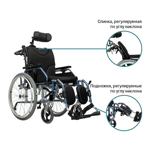 Инвалидная кресло-коляска механическая Ortonica Comfort 500
