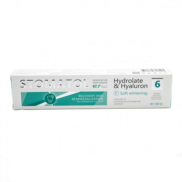 STOMATOL Зубная паста 6 Soft Whitening 100гр