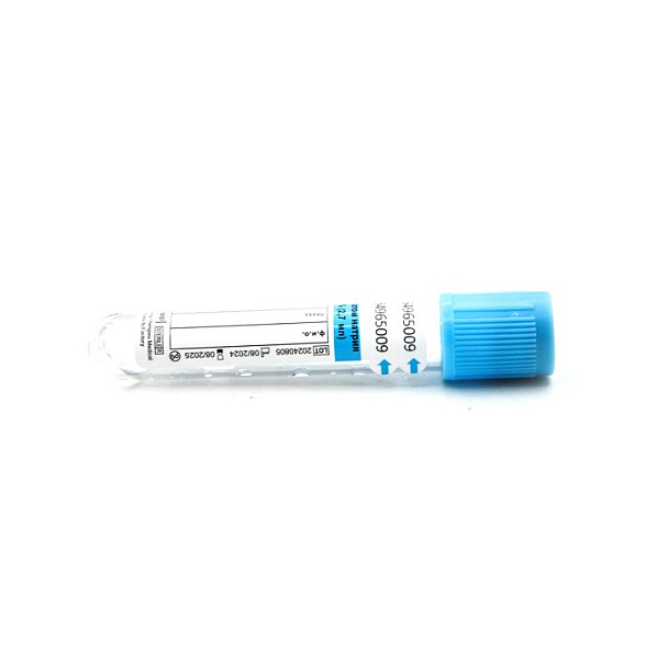 Вакуумные пробирки Lab-Vac с цитратом натрия 3,8%, голубые, 2,7 мл, 13х75 мм (уп. 100шт) 158271375