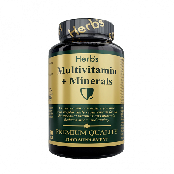 БАД к пище Herb's "Мультивитамины и минералы" ("Multivitamins and Minerals"), таблетки массой 400 мг №60