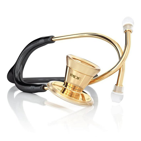 Кардиологический стетоскоп Classic Cardiology Dual Head (желтое золото), MDF