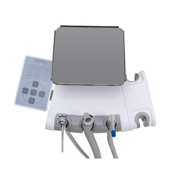 SILVERFOX 8000C-SRS0 Classic – стоматологическая установка с верхней подачей и мягкой обивкой