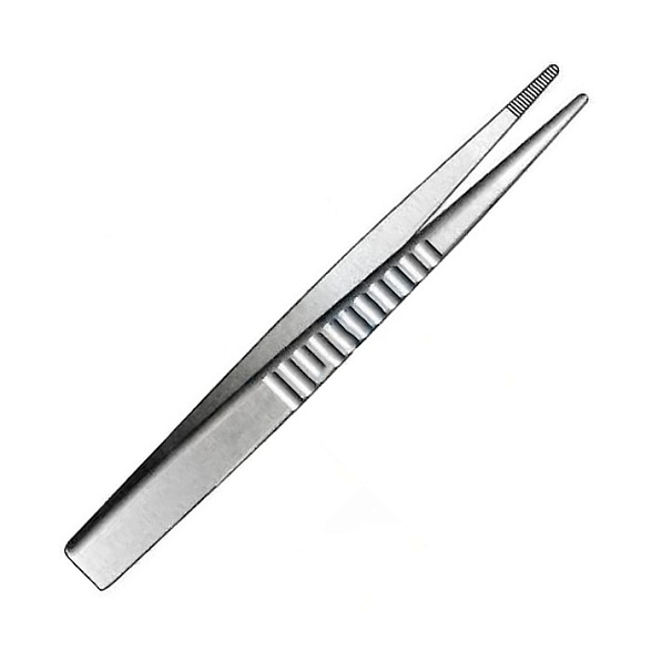 Пинцет хирургический прямой, 12,5 см, Surgicon