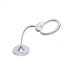 Лупа 4B-6, диаметр 107мм, 2,25х, 5х, с LED-подсветкой, Veber