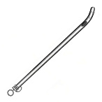 Катетер уретральный металлический, женский, 15 см, тип  Fig. 17, Surgicon