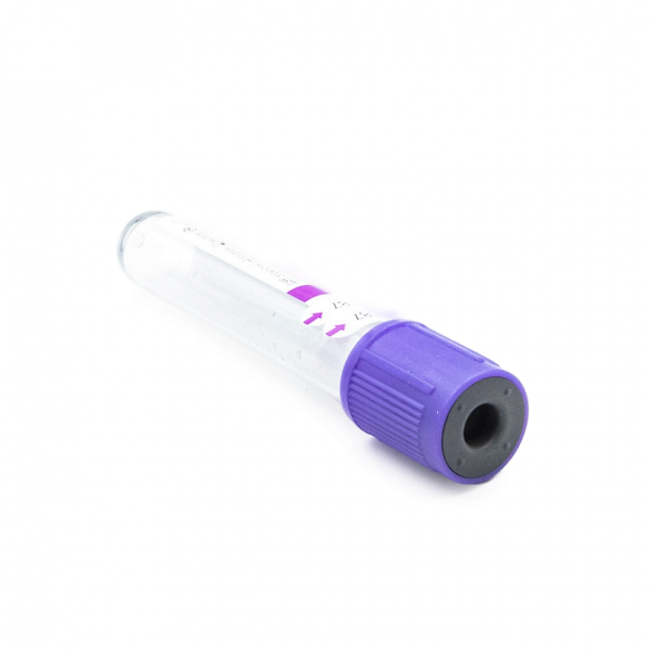 Вакуумные пробирки Lab-Vac с К3 ЭДТА, фиолетовые, 4 мл, 13х75 мм (уп. 100шт) 143041375