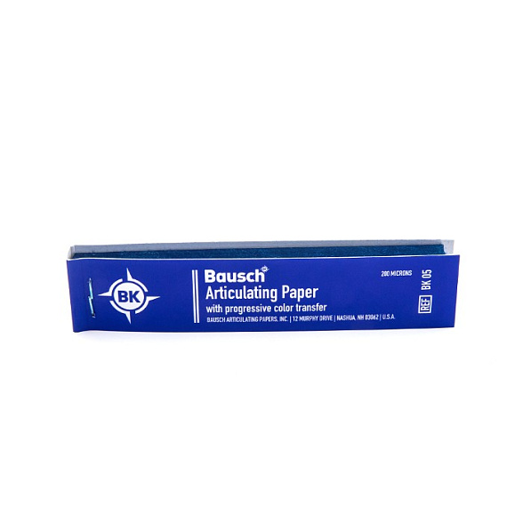 BK 05 бумага артикуляционная Bausch 300 листов, синяя 200 мкм