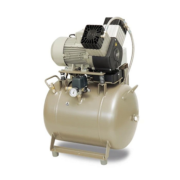 EKOM DK50 2V/50 S/M - безмасляный компрессор для 2-x стоматологических установок