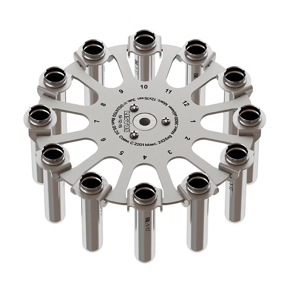 Центрифуга лабораторная Liston C 2201 в комплекте с ротором Si-12-15 (нержавеющая сталь) и бакетами Bi-1-17 (нержавеющая сталь) - 12 шт.