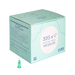 Игла одноразовая медицинская инъекционная стерильная MESOLIFE 32G 0,23*6 мм 100/5000