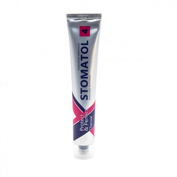 STOMATOL Зубная паста 4 Charcoal 100гр
