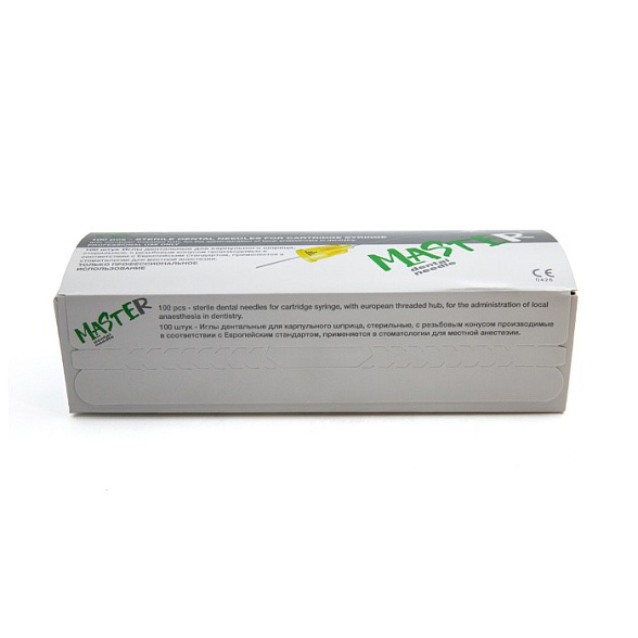 Иглы инъекционные одноразовые SIRIO (MASTER) 30Gx25 (0,3x25)