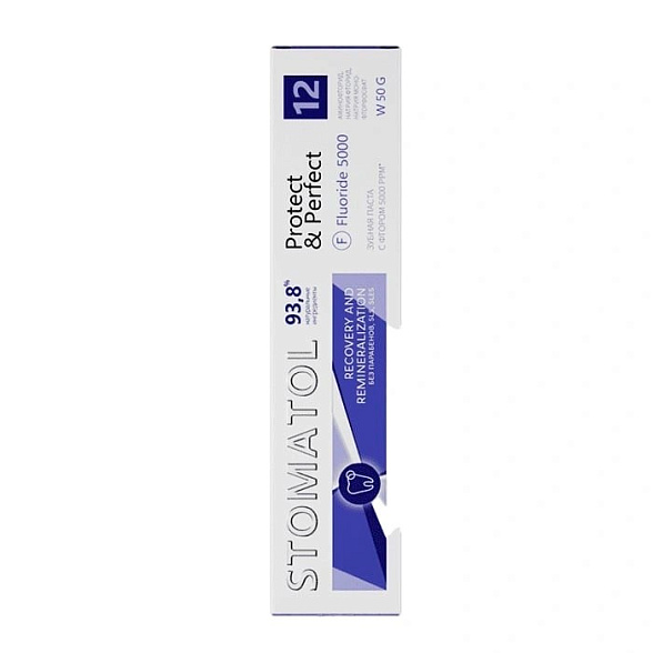 STOMATOL Зубная паста 12 Fluoride 5000 ppm 50г