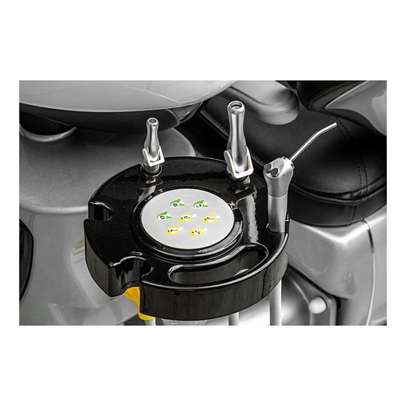 Mercury Safety M9+ - стоматологическая установка с подкатным блоком, с 36-диодным светильником