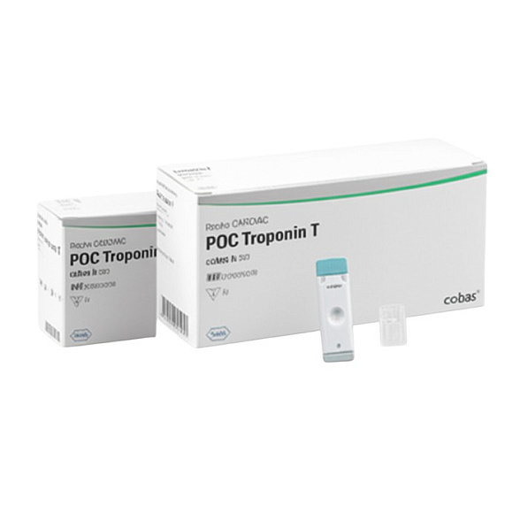 Тест-полоски для количественного определения тропонина Т COBAS H 232 (Roche Cardiac Poc Troponin T), 10 шт/уп