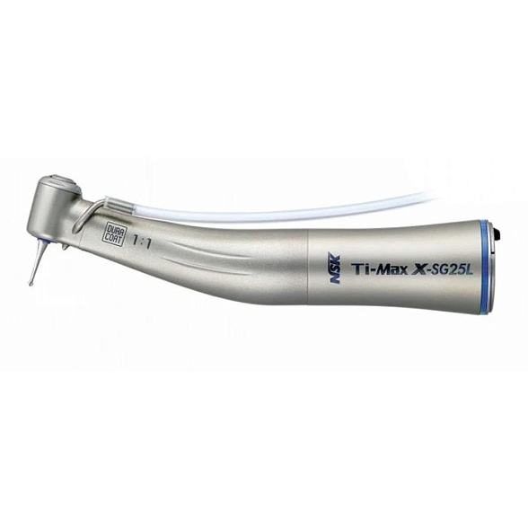 Ti-Max X-SG25L - наконечник угловой хирургический, внешнее охлаждение, кнопочный зажим, 1:1, NSK Nakanishi