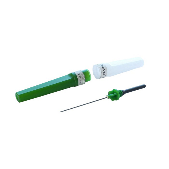 Игла двусторонняя для забора крови Lind-Vac 0,8 мм х 25 мм (21G х1''), 100 шт/уп