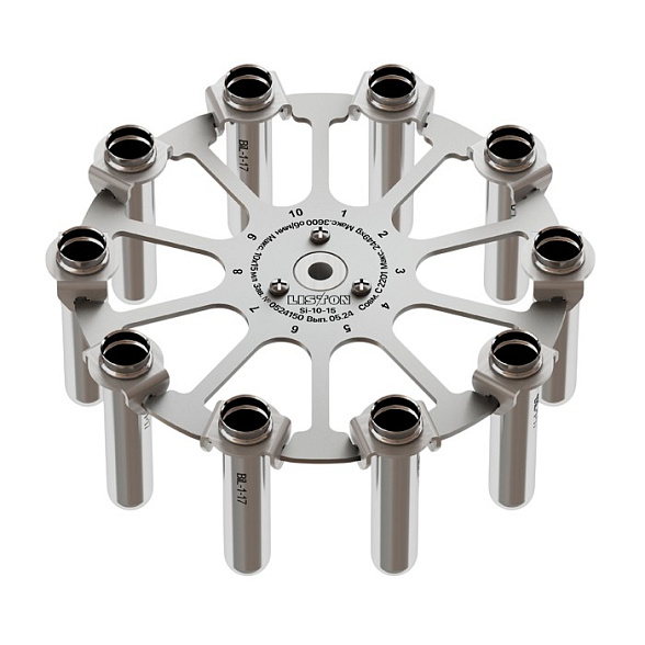 Центрифуга лабораторная Liston C 2201 в комплекте с ротором Si-10-15 (нержавеющая сталь) и бакетами Bi-1-17 (нержавеющая сталь) - 10шт.