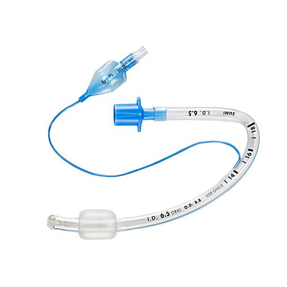 Профилированная эндотрахеальная трубка, северная, размер 8,5 мм, Sumi (Cиликониз. ПВХ без манжеты)