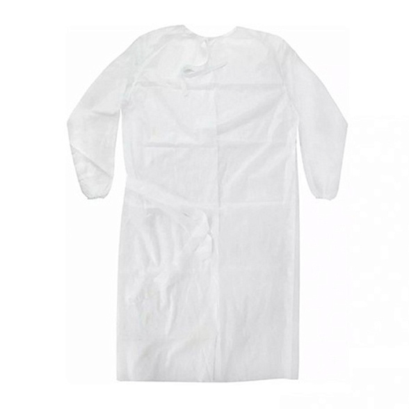 Халат хирургический с рукавами на резинке 25 г/м2, размер XXXL, 120x150 cм, белый, 10 шт/уп, UNITЕ